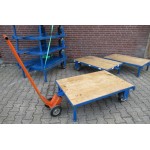 PROFESSIONELE transportkar met hefschamel. Gebruikt